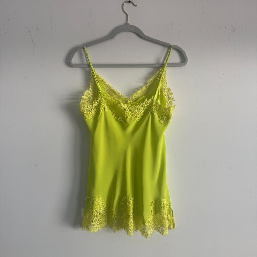 Gold Hawk Coco Lace Silk Cami Lime NWT, Size M - Picture 6 of 16